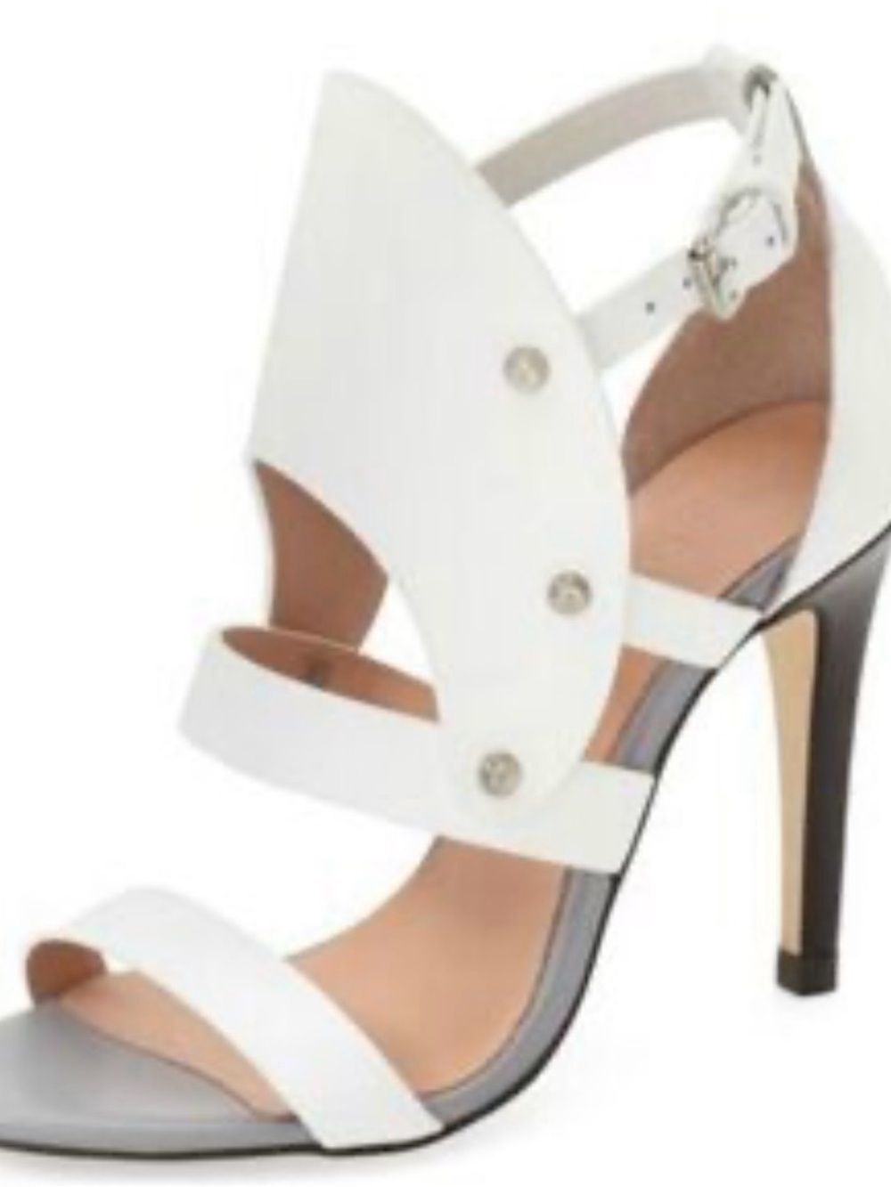 L.A.M.B. "Gareth"sandals color block heels stud dress shoes lamb